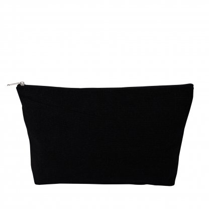Trousse soufflet en coton naturel - 300g - ECOZIP NOir