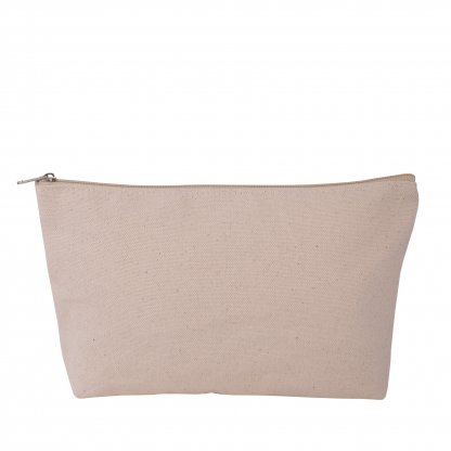 Trousse soufflet en coton naturel - 300g - ECOZIP Naturel