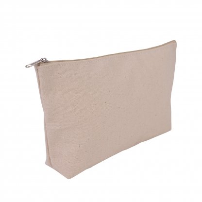 Trousse soufflet en coton naturel - 300g - ECOZIP Naturel En Biais