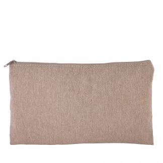 Trousse plate avec logo en coton recyclé - 220g - SPENCER