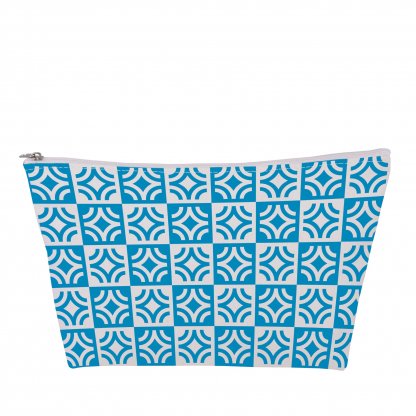 Trousse Soufflet En Coton Brossé 400g ARIA Blanche Avec Marquage