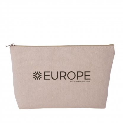 Trousse Soufflet En Coton Brossé 400g ARIA Naturel Avec Marquage