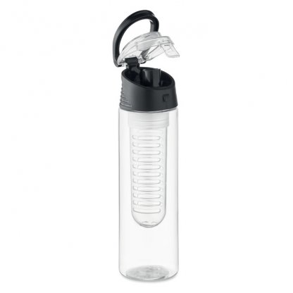 Bouteille à Infusion En RPET 500ml SPORTTLE Bouteille Noir Ouverte
