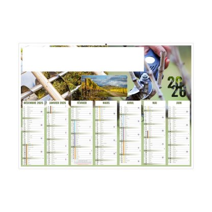 Calendrier Aymeric 7 Mois Par Face Recto BANCAIRE