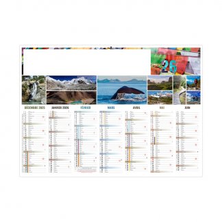 Calendrier micro léger personnalisable - 21x15,5cm - BANCAIRE