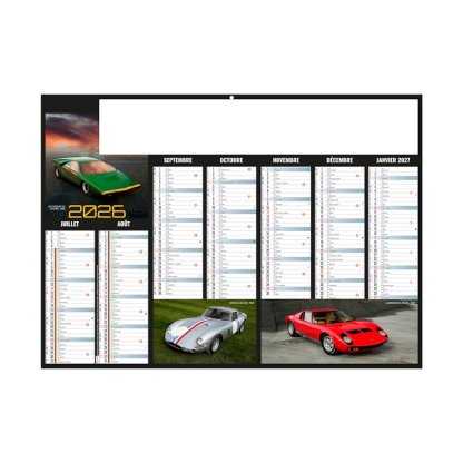 Calendrier Bolides Micro 7 Mois Par Face Verso BANCAIRE