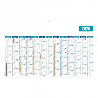 Calendrier maxi léger logoté - 65x40,5cm - BANCAIRE ÉCOMAX