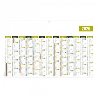Calendrier maxi contrecollé avec logo - 65x40,5cm - BANCAIRE ÉCOMAX