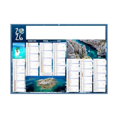Calendrier Expéditions 7 Mois Par Face Recto BANCAIRE
