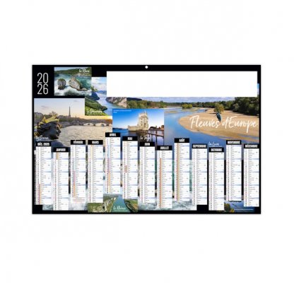 Calendrier Fluvial Maxi 13 Mois Recto BANCAIRE