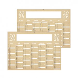 Calendrier mini léger promotionnel - 27x20,8cm - BANCAIRE
