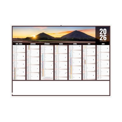 Calendrier Liberté Hauts De France 7 Mois Par Face Recto BANCAIRE