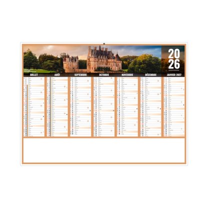 Calendrier Liberté Pays De Loire 7 Mois Par Face Verso BANCAIRE