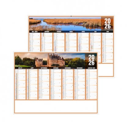 Calendrier Liberté Pays De La Loire Micro 7 Mois Par Face Recto:verso BANCAIRE