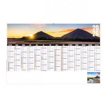 Calendrier Libre Choic Nordiste Médium 14 Mois Recto BANCAIRE