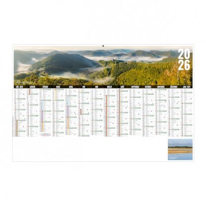 Calendrier Libre Choix Alsacien Médium 14 Mois Recto BANCAIRE