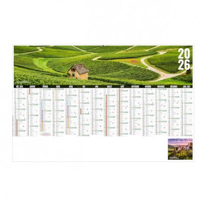 Calendrier Libre Choix Jurassien Maxi 14 Mois Recto BANCAIRE
