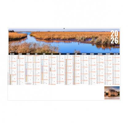 Calendrier Libre Choix Ligérien Médium 14 Mois Recto BANCAIRE
