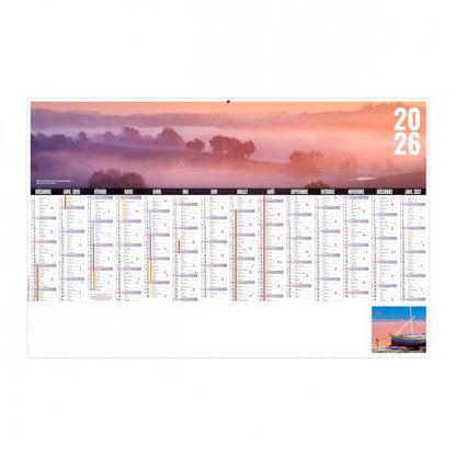 Calendrier Libre Choix Occitan Médium 14 Mois Recto BANCAIRE