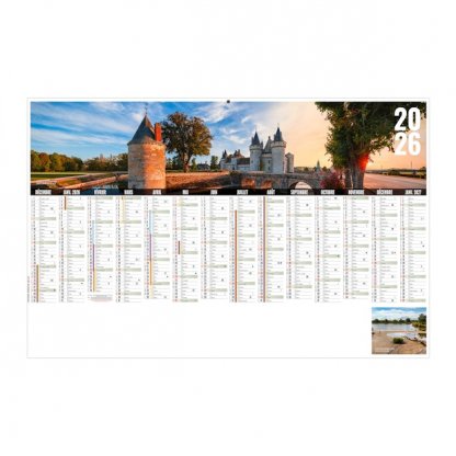 Calendrier Libre Choix Val De Loire Maxi 14 Mois Recto BANCAIRE