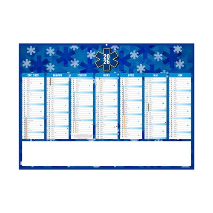 Calendrier Matthieu 7 Mois Par Face Recto BANCAIRE
