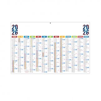 Calendrier maxi contrecollé made in France - 65x40,5cm - BANCAIRE MAX