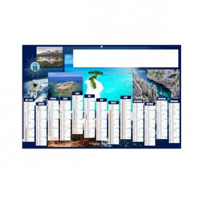 Calendrier Paradis Terrestre Médium 13 Mois Recto BANCAIRE