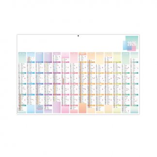 Calendrier médium léger promotionnel - 44,5x28,5cm - BANCAIRE