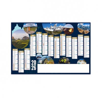 Calendrier Richesses Médium 13 Mois Recto BANCAIRE