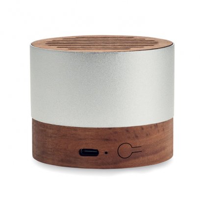 Enceinte Sans Fil En Aluminium Recyclé Et Bois SOUNEUZ Enceinte De Dos