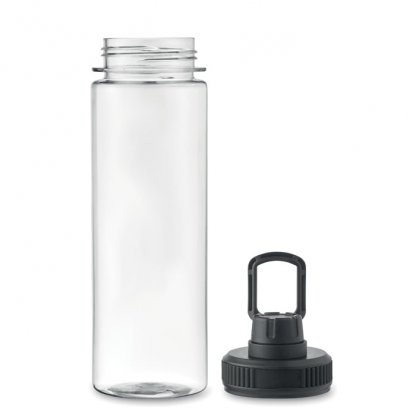 Gourde En PET Recyclé 750ml TOTTLE Gourde Noire Ouverte