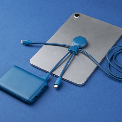 Pack De Charge Pour Voyage En Plastique Recyclé MR BIO PACK EPSILON Câble Et Batterie Posés Bleu