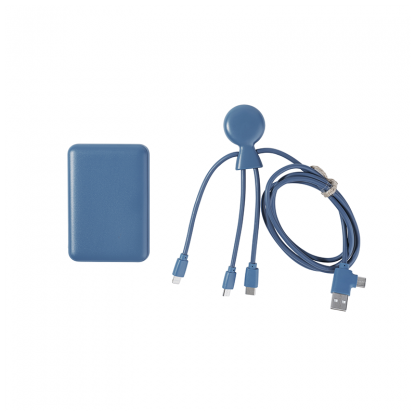 Pack De Charge Pour Voyage En Plastique Recyclé MR BIO PACK EPSILON Pack Bleu