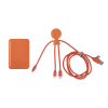 Pack De Charge Pour Voyage En Plastique Recyclé MR BIO PACK EPSILON Pack Orange Pack De Charge Pour Voyage En Plastique Recyclé MR BIO PACK EPSILON Pack Orange