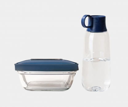 Pack Gourde Et Lunch Box PACK STREET LUNCH GOBI Pack Avec Gourde Bleu Marine
