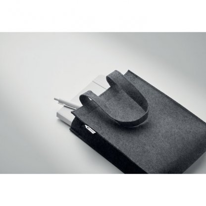 Petit Sac En Feutre PET Recyclé 17x6x22cm FELTOTE Détails Gris