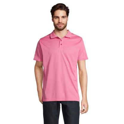 Polo Mixte En Polyester Recyclé PITCHER Polo Rose