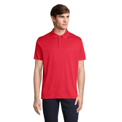 Polo Mixte En Polyester Recyclé PITCHER Polo Rouge