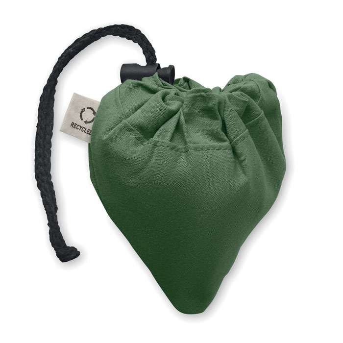 Sac shopping pliable avec logo en coton recyclé - 140g - 38x40cm - CARRIE COLOUR