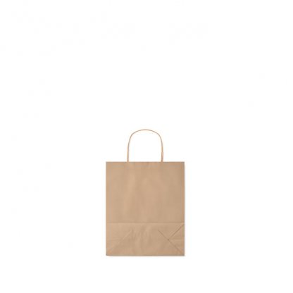 Sac Cadeau En Papier Recyclé 18x8x21cm PETIT Sac Naturel Plié