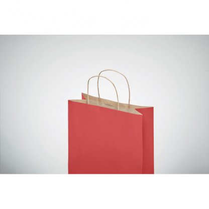 Sac Cadeau En Papier Recyclé 18x8x21cm PETIT Sac Rouge De Haut