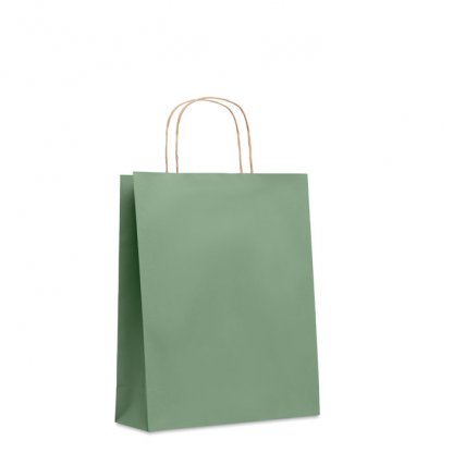 Sac Cadeau En Papier Recyclé 25x11x32cm MOYEN Sac Vert