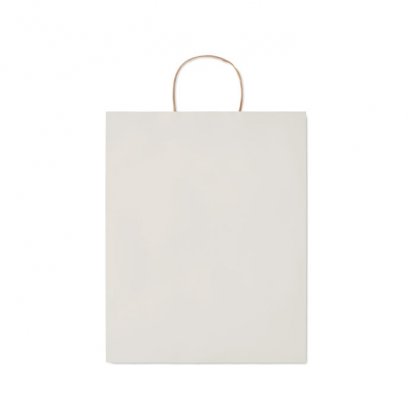 Sac Cadeau En Papier Recyclé 32x12x40cm GRAND Sac Blanc Plié