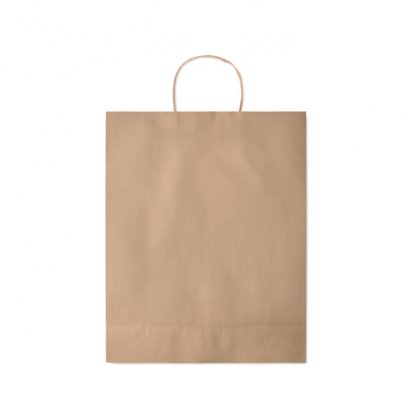Sac Cadeau En Papier Recyclé 32x12x40cm GRAND Sac Naturel Plié