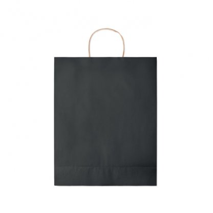 Sac Cadeau En Papier Recyclé 32x12x40cm GRAND Sac Noir Plié