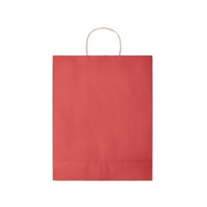 Sac Cadeau En Papier Recyclé 32x12x40cm GRAND Sac Rouge Plié