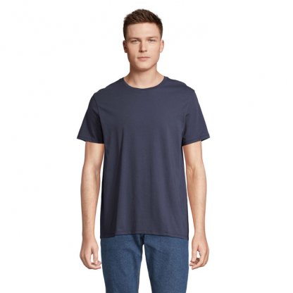 T Shirt Unisexe En Coton Et Coton Recyclé 150g CRUSADER UNISEXE T Shirt Bleu Marine De Face