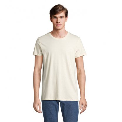 T Shirt Unisexe En Coton Et Coton Recyclé 150g CRUSADER UNISEXE T Shirt Naturel De Face