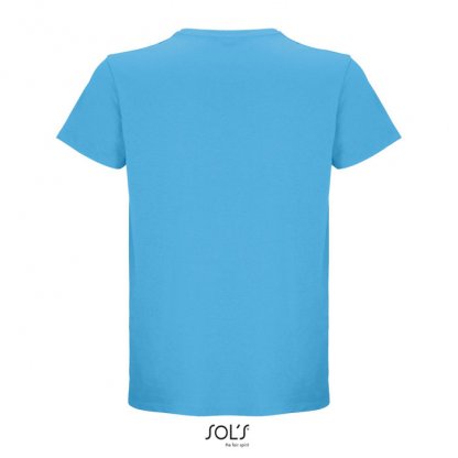 T Shirt Unisexe En Coton Et Coton Recyclé 150g CRUSADER UNISEXE T Shirt Turquoise De Dos