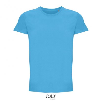 T Shirt Unisexe En Coton Et Coton Recyclé 150g CRUSADER UNISEXE T Shirt Turquoise De Face